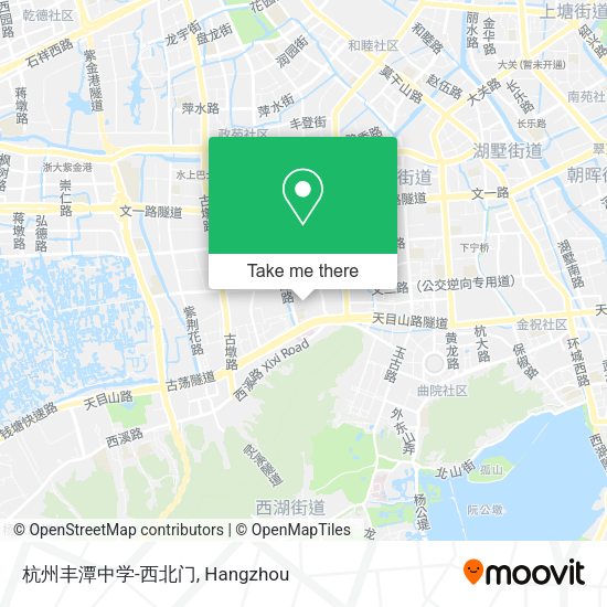 杭州丰潭中学-西北门 map