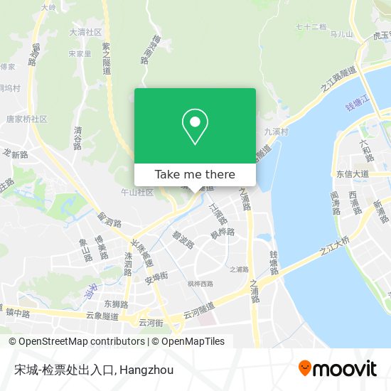 宋城-检票处出入口 map