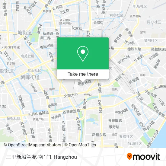 三里新城兰苑-南1门 map