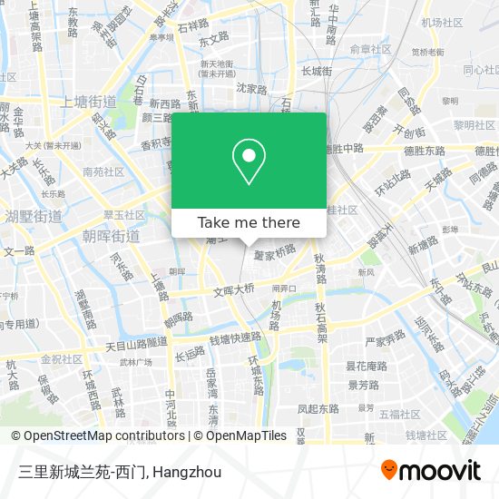 三里新城兰苑-西门 map