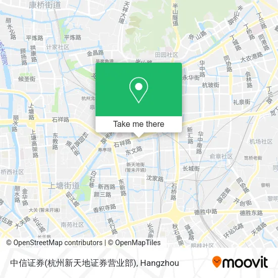 中信证券(杭州新天地证券营业部) map