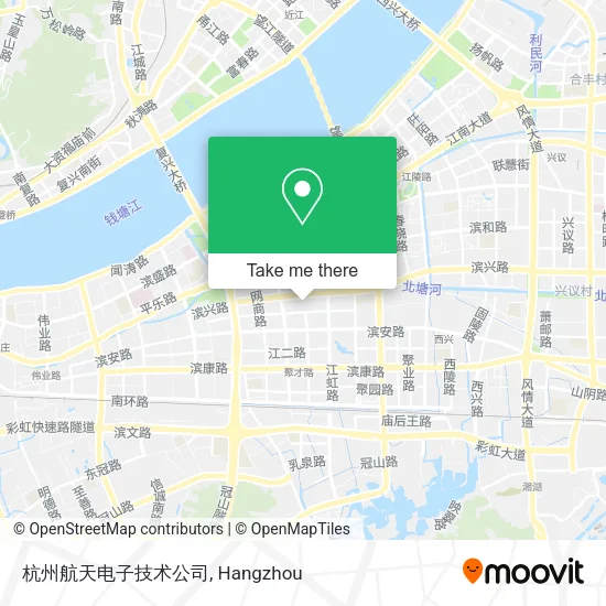 杭州航天电子技术公司 map
