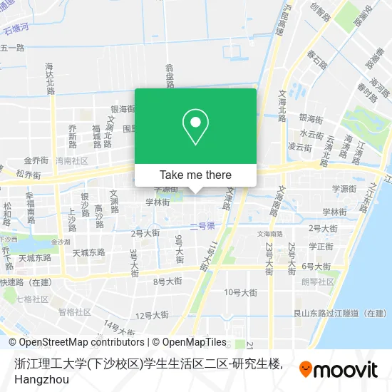 浙江理工大学(下沙校区)学生生活区二区-研究生楼 map