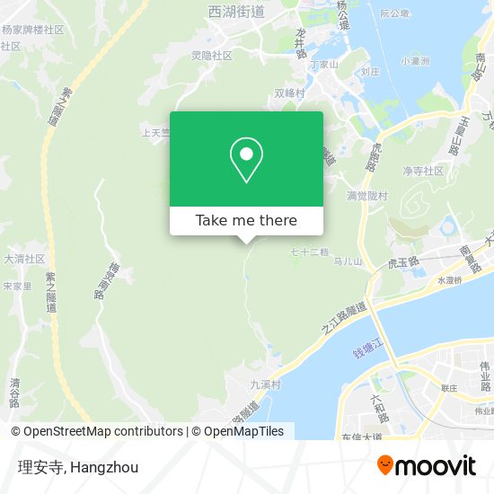 理安寺 map