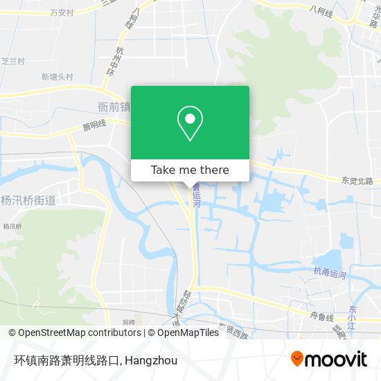 环镇南路萧明线路口 map