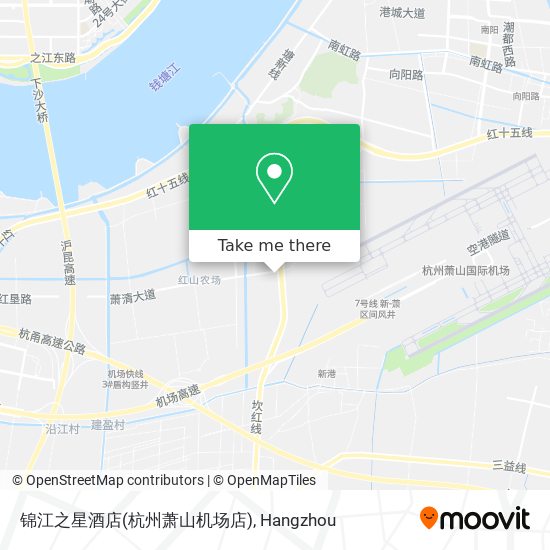 锦江之星酒店(杭州萧山机场店) map