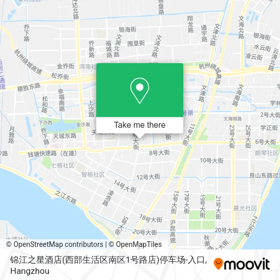 锦江之星酒店(西部生活区南区1号路店)停车场-入口 map