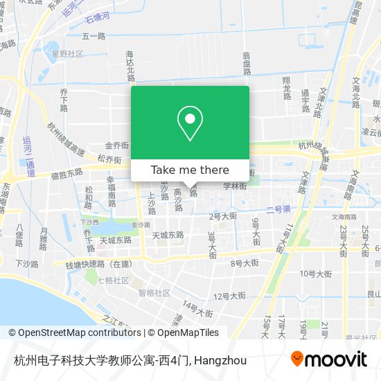 杭州电子科技大学教师公寓-西4门 map