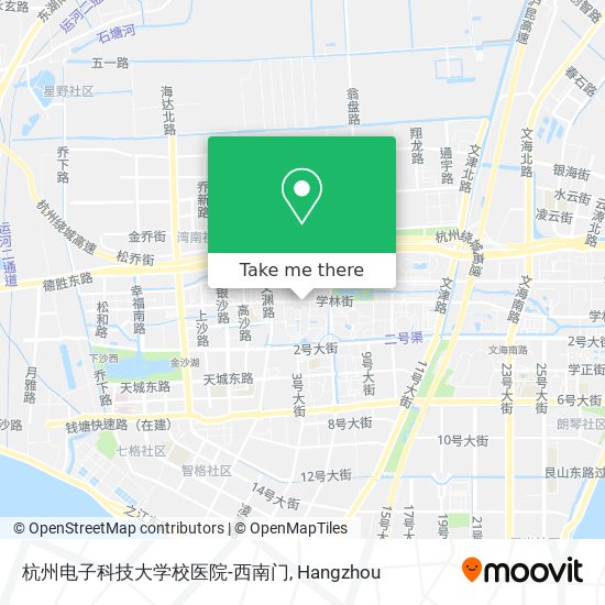 杭州电子科技大学校医院-西南门 map