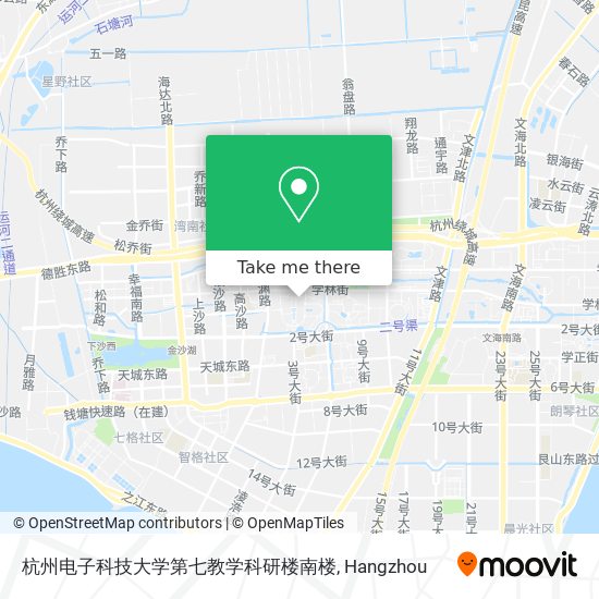 杭州电子科技大学第七教学科研楼南楼 map
