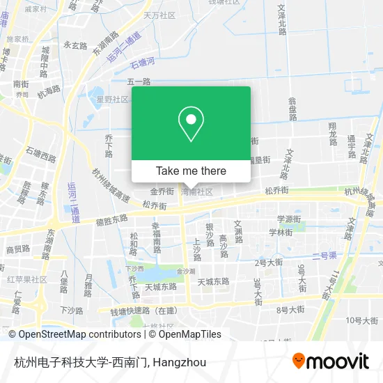 杭州电子科技大学-西南门 map