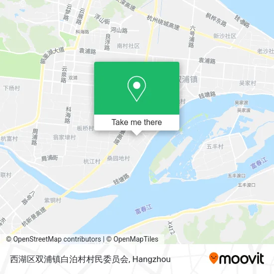 西湖区双浦镇白泊村村民委员会 map