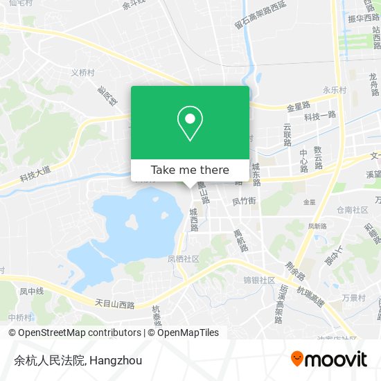 余杭人民法院 map