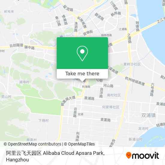 阿里云飞天园区 Alibaba Cloud Apsara Park map