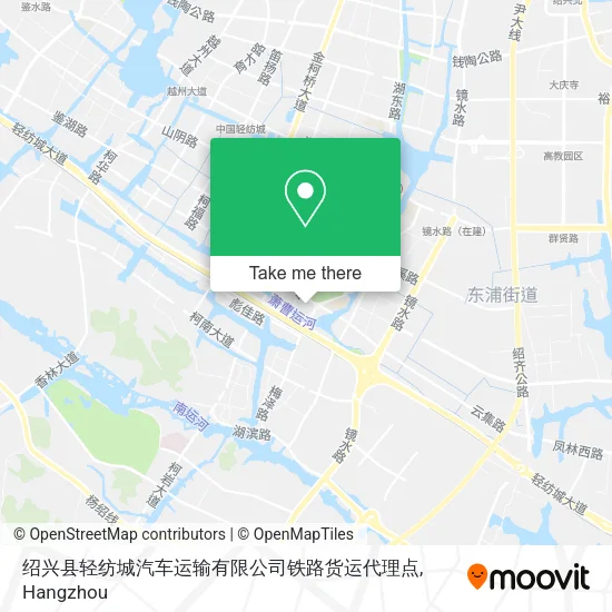 绍兴县轻纺城汽车运输有限公司铁路货运代理点 map
