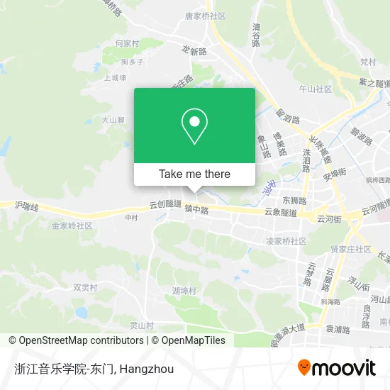 浙江音乐学院-东门 map