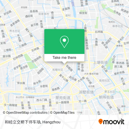 和睦立交桥下停车场 map