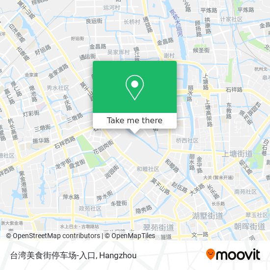 台湾美食街停车场-入口 map