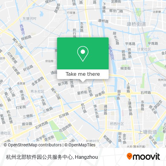 杭州北部软件园公共服务中心 map