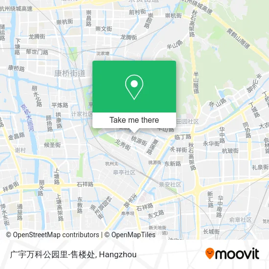 广宇万科公园里-售楼处 map