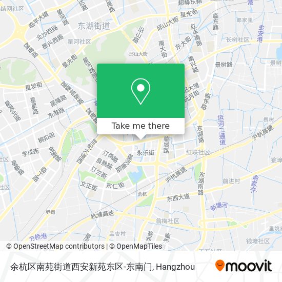 余杭区南苑街道西安新苑东区-东南门 map
