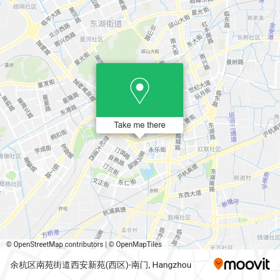 余杭区南苑街道西安新苑(西区)-南门 map