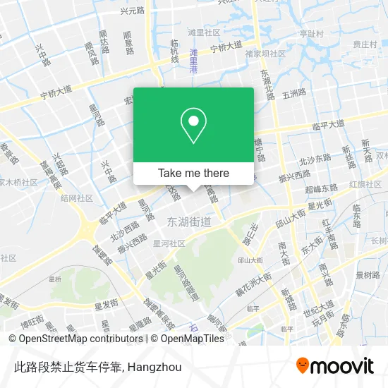 此路段禁止货车停靠 map