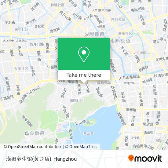 潇姗养生馆(黄龙店) map