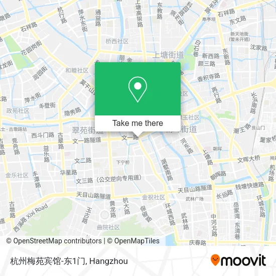 杭州梅苑宾馆-东1门 map