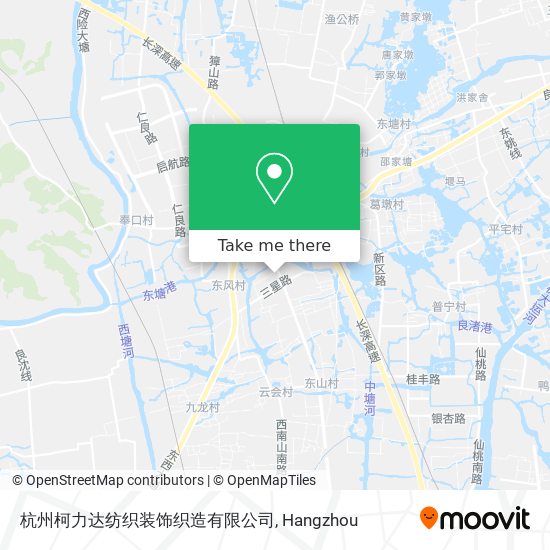杭州柯力达纺织装饰织造有限公司 map