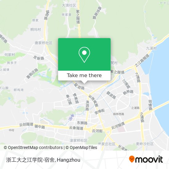 浙工大之江学院-宿舍 map
