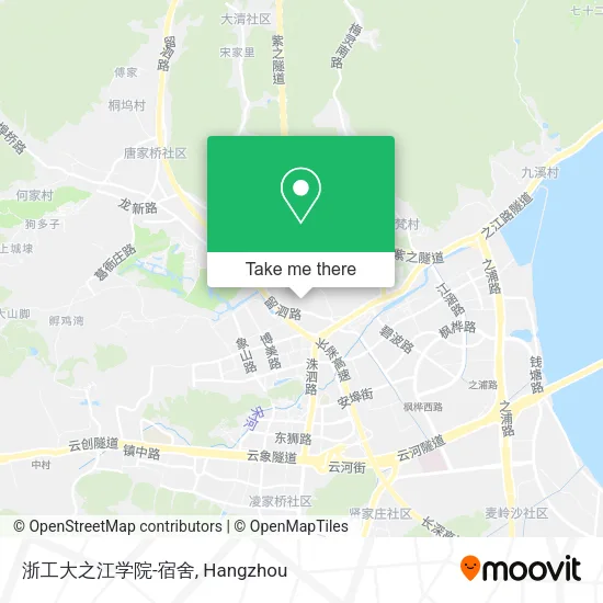 浙工大之江学院-宿舍 map