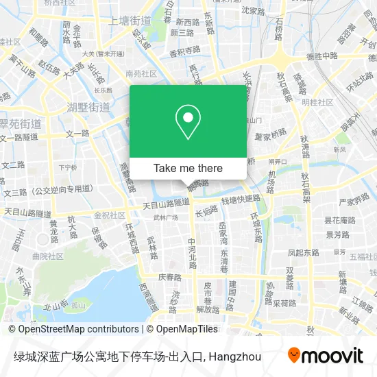 绿城深蓝广场公寓地下停车场-出入口 map