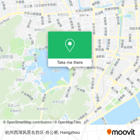 杭州西湖风景名胜区-肖公桥 map