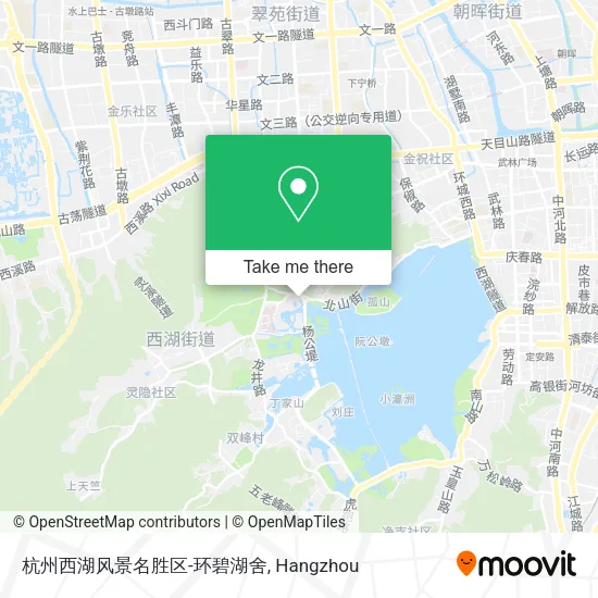 杭州西湖风景名胜区-环碧湖舍 map