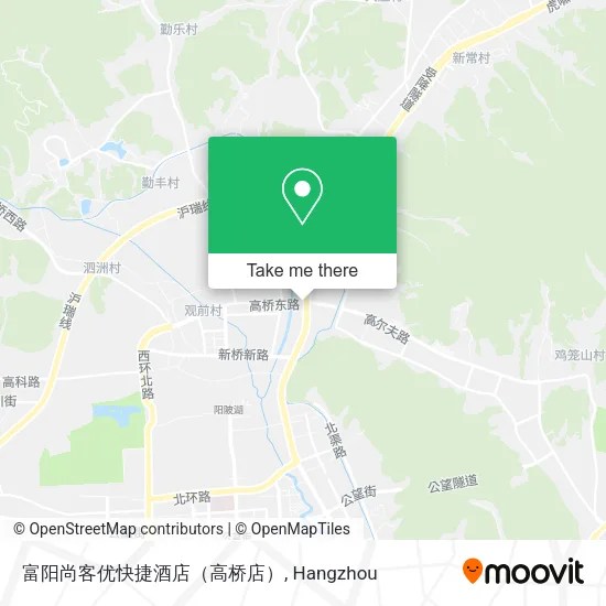 富阳尚客优快捷酒店（高桥店） map
