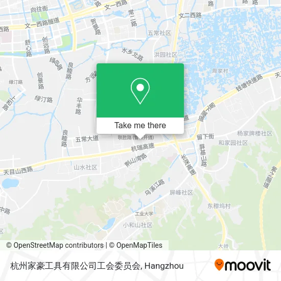 杭州家豪工具有限公司工会委员会 map