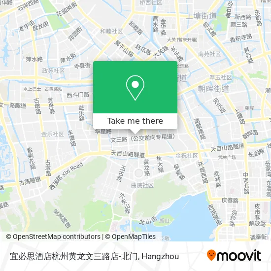 宜必思酒店杭州黄龙文三路店-北门 map