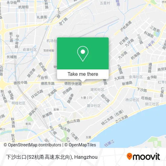 下沙出口(S2杭甬高速东北向) map