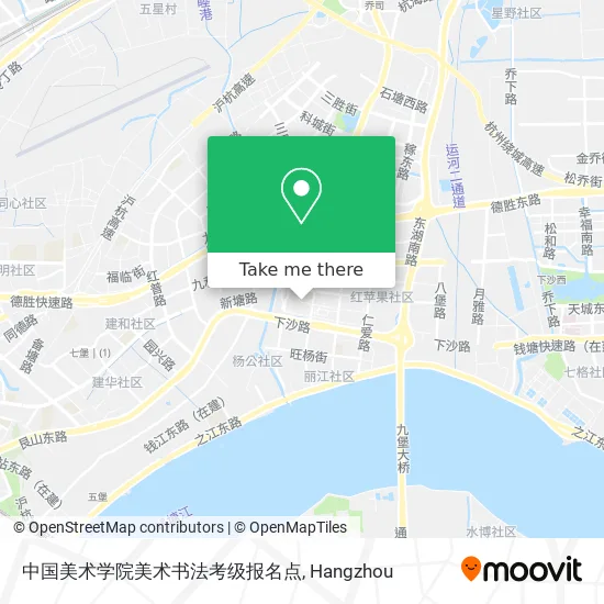 中国美术学院美术书法考级报名点 map