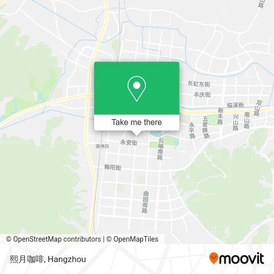 熙月咖啡 map