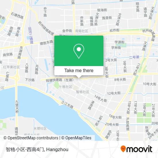智格小区-西南4门 map