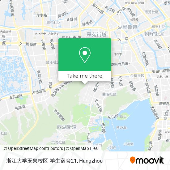 浙江大学玉泉校区-学生宿舍21 map
