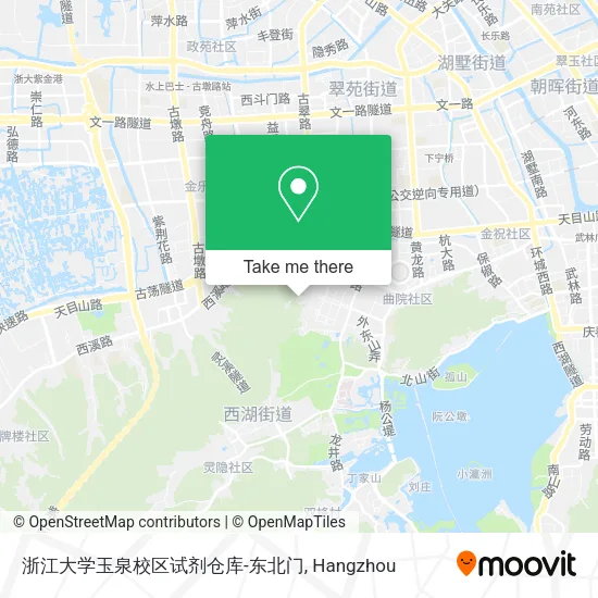 浙江大学玉泉校区试剂仓库-东北门 map