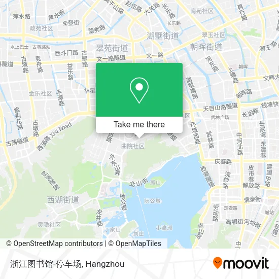 浙江图书馆-停车场 map