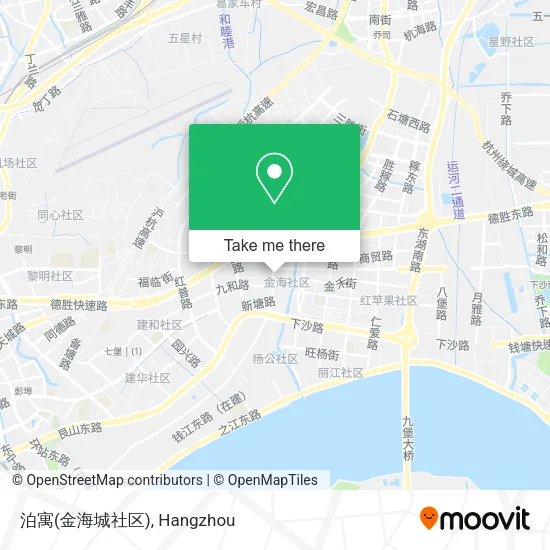 泊寓(金海城社区) map