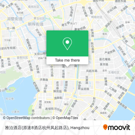 雅泊酒店(原速8酒店杭州凤起路店) map