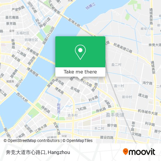 奔竞大道市心路口 map