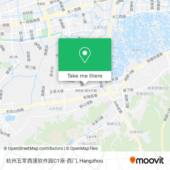 杭州五常西溪软件园C1座-西门 map