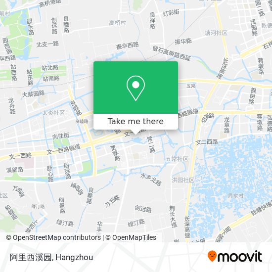 阿里西溪园 map